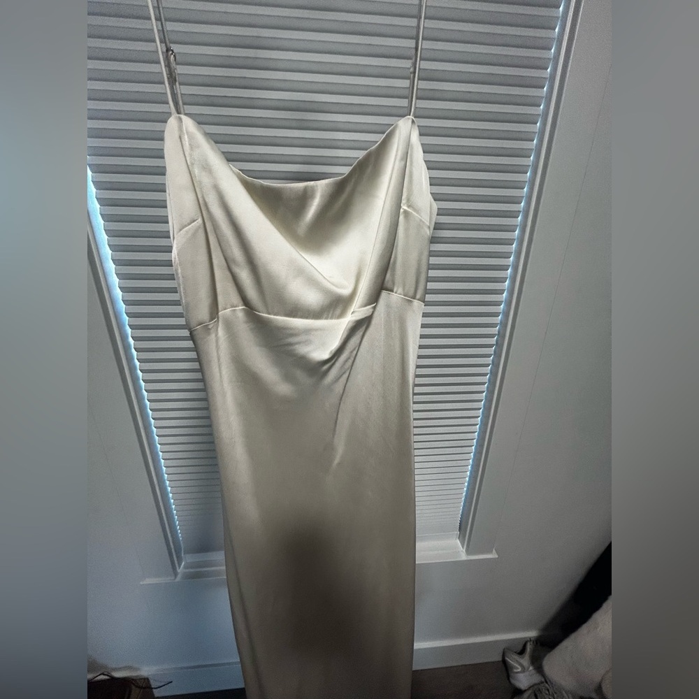 Abercrombie & Fitch Cream Midi Dress